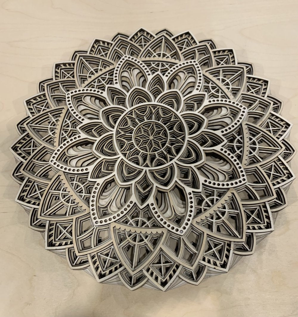 Drevená Mandala Zdravia