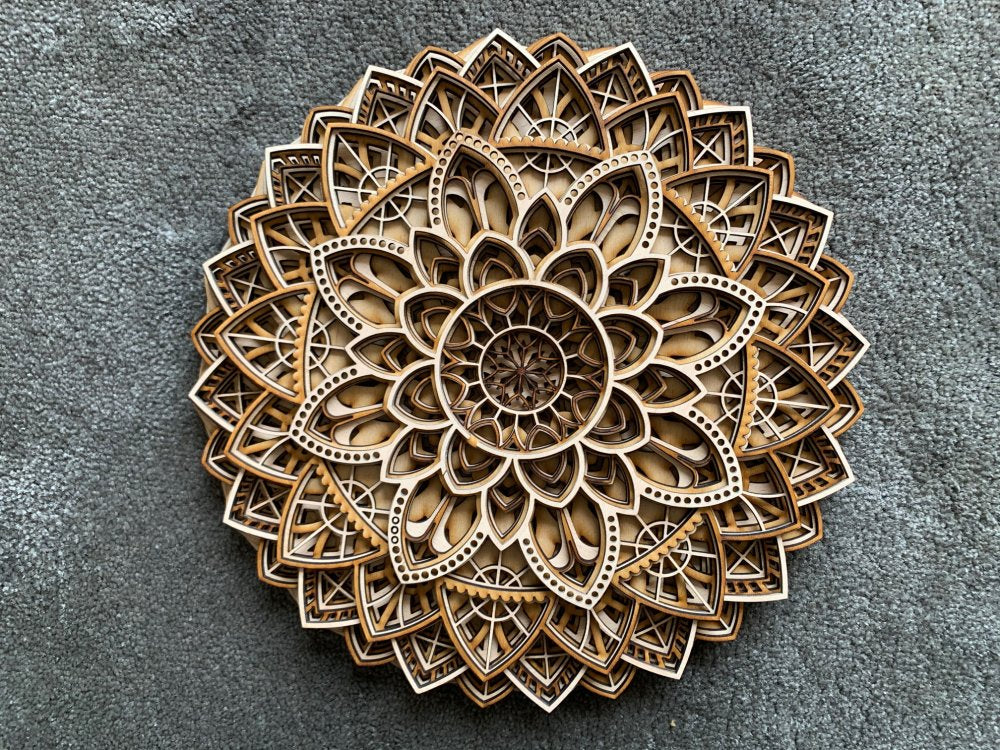 Drevená Mandala Zdravia